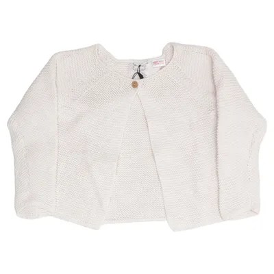 Strickjacke (Weiß) von Zara Knitwear Baumwolle