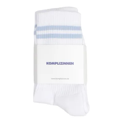 Sokken (Wit, Blauw) van Komplizinnen Katoen, Elastaan, Polyamide