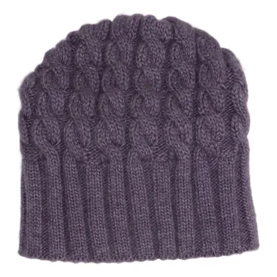 Beanie (Purple) from Eira Acrylic, Alpaca wool, Elastane, Merino wool