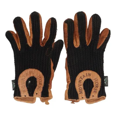 Gants (Noir, Marron) de Mountain Horse Coton, Cuir