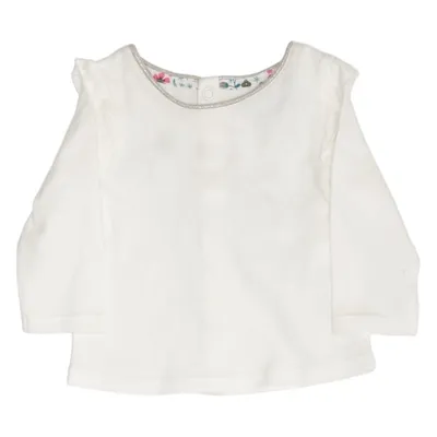T-shirt à manches longues (Blanc) de Obaïbi Coton