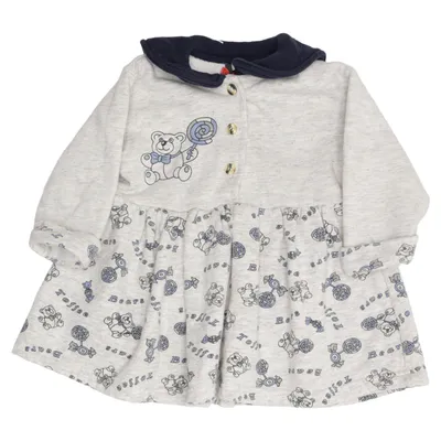 Dress (Gray, Blue) from Smily Cotton, Polyester