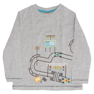 Long sleeve T-shirt (Gray, Multicolored) from Pusblu