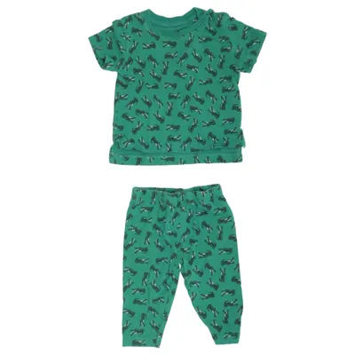 Pyjamasz (Grøn, Flerfarvet) fra ICA I Love Eco Elastan, Økologisk bomuld