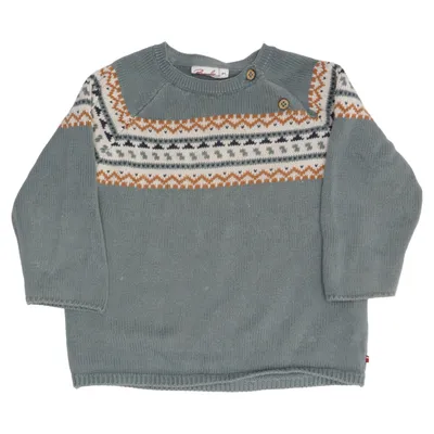 Sweater (Blå, Flerfarvet) fra People Wear Organic Økologisk bomuld