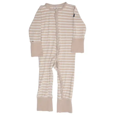 Rompers (Beige, White) from Polarn O. Pyret Organic cotton