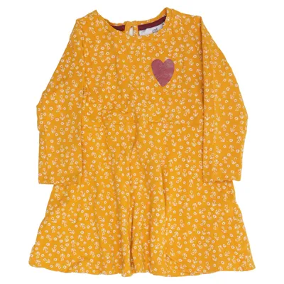 Robe (Jaune) de Happy Girls Coton, Élasthane
