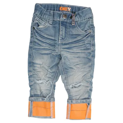 Jeans (Blue, Orange, Multicolored) from Knox Cotton, Polyester