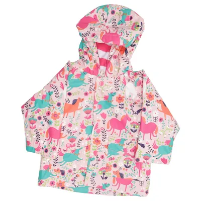 Rain jacket (Pink, Multicolored) from Hatley Polyester, Polyurethane