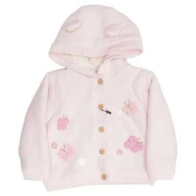Cardigan (Pink) from Juniors Cotton, Polyester