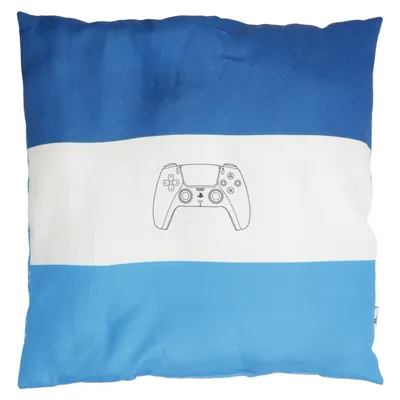 Coussin décoratif (Bleu, Blanc) de Playstation Polyester