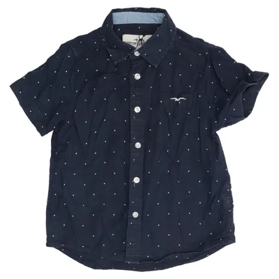 Short sleeve shirt (Blue) from Hampton Republic Cotton