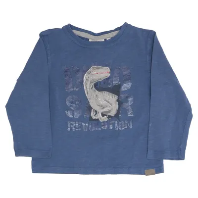 T-shirt à manches longues (Bleu) de Salt and Pepper Coton