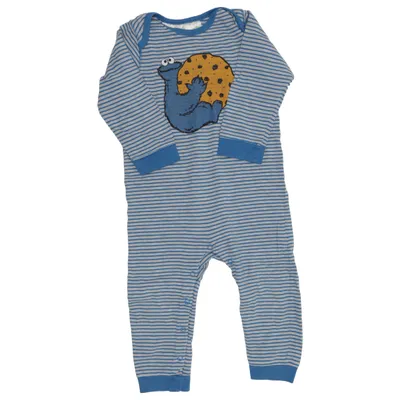 Barboteuse (Bleu, Gris) de Sesame Street x H&M Coton, Viscose