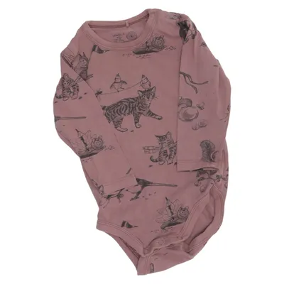 Body (Rosa) från Lindex Baby Bomull, Elastan