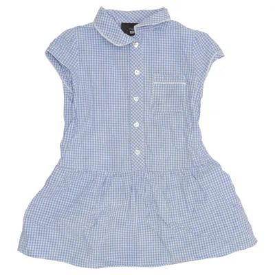Jurk (Blauw, Wit) van Next School Katoen, Polyester