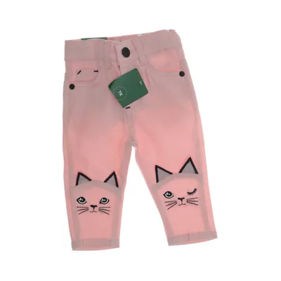 Jeans (Rosa) från Baby Baby Bomull, Elastan