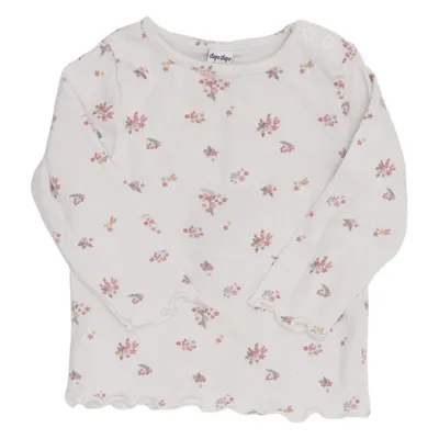 Langærmet t-shirt (Hvid, Flerfarvet) fra Dopo Dopo Baby Bomuld, Elastan