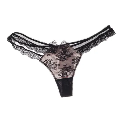 Thongs (Black) from Ann Summers Cotton, Elastane, Polyamide, Polyester