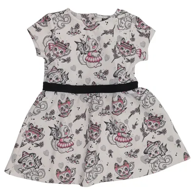 Robe (Blanc, Rose, Noir) de Sourpuss Élasthane, Polyester