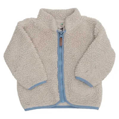 Fleece jacket (Beige, Blue) from Rikiki Polyester