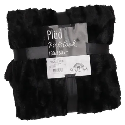Pläd (Pälslook) från Solbacka Hemtextil Polyester