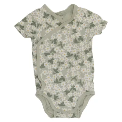 Body (Grøn, Hvid) fra Lindex Baby Bomuld, Elastan