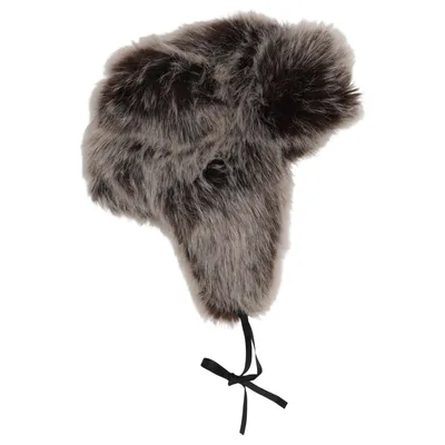 Trapperhat (St. Moritz Faux Fur Timber Wolf Hat) fra Newport