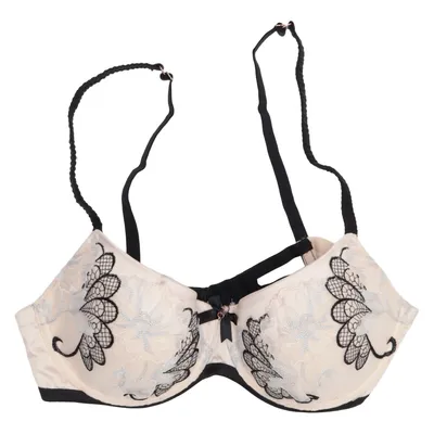 Bra (Beige, Black) from Noir by Hunkemöller Elastane, Polyamide, Polyester