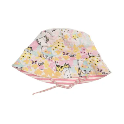Bucket hat (Roze, Meerkleurig) van Moomin Organisch katoen, Elastaan
