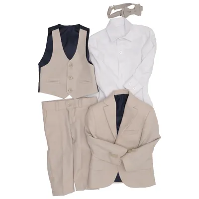 Jakkesæt (Beige, Hvid) fra Carinos Kids