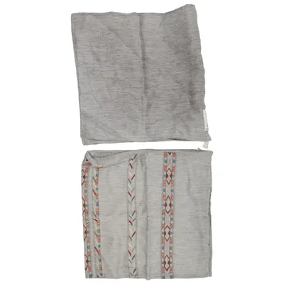 Pyntepude (Grå, Flerfarvet) fra Coral & Tusk Linned, Viscose