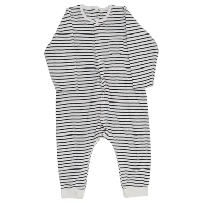 Sparkdräkt (Vit, Blå) från Petit Bateau Bomull
