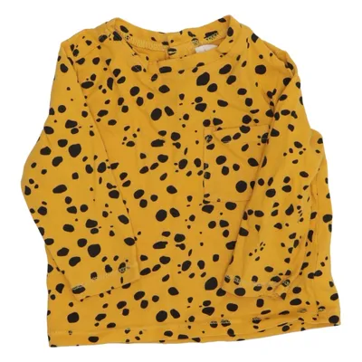 T-shirt à manches longues (Jaune, Noir) de Mini Market Coton