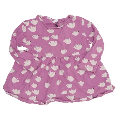 Robe (Violet, Blanc) de Lindex Kids Coton