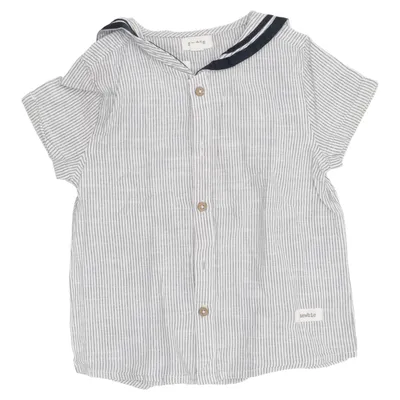 Skjorta (Vit, Blå) från Newbie by KappAhl Bomull