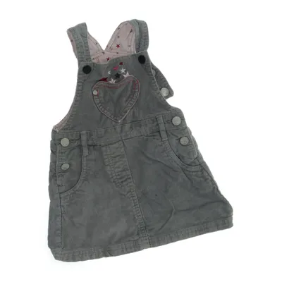 Dungaree dress (Gray) from Papagino Cotton