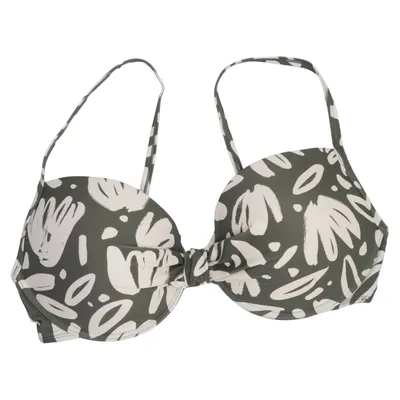 Bikini top (Grøn, Hvid) fra Laura Loretti Elastan, Polyamid, Polyester