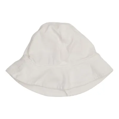 Chapeau de soleil (Blanc) de Polarn O. Pyret Coton, Élasthane