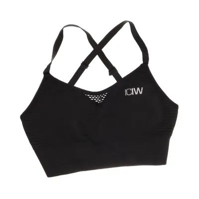 Sports bra (Black) from ICANIWILL Elastane, Nylon, Polyester