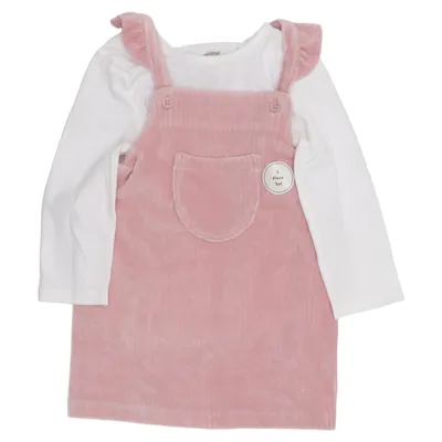 Robe salopette (Rose, Blanc) de MyWear Baby Coton, Élasthane, Polyester
