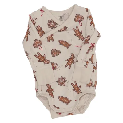 Body (Blanc, Marron) de Lindex Baby Coton, Élasthane