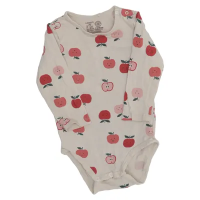 Body (Beige, Rød) fra Lindex Baby Bomuld, Elastan
