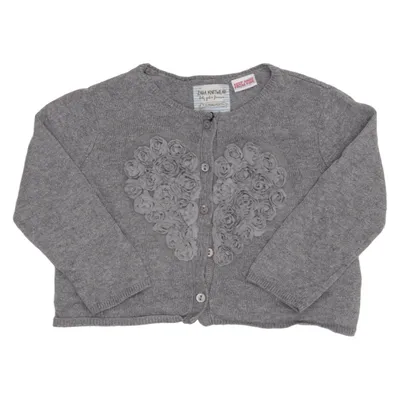 Cardigan (Grijs) van Zara Knitwear Katoen, Polyamide, Viscose