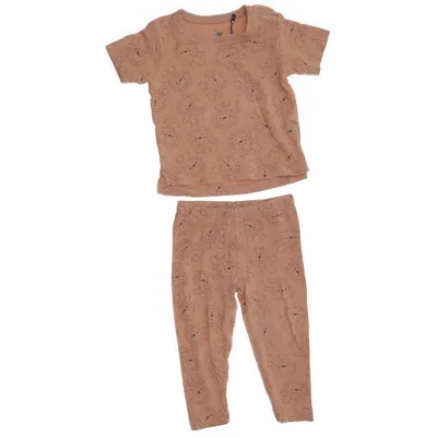 Pyjama (Bruin) van ICA I Love Eco Katoen, Elastaan