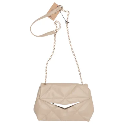 Axelremsväska (Beige) från Glitter Polyester, Polyuretan