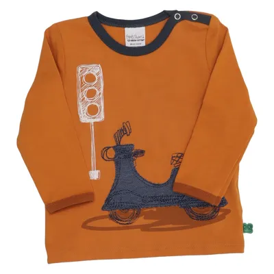 Langærmet t-shirt (Gul) fra Fred's World by Green Cotton Elastan, Økologisk bomuld
