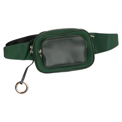 Waist bag (Green, Black) from O Bag Polyamide, Polyurethane