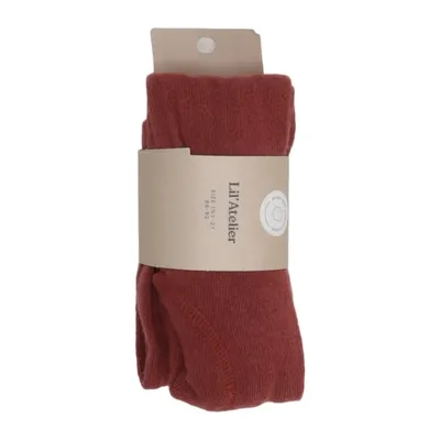 Tights (Red) from Lil' Atelier Elastane, Organic cotton, Polyamide