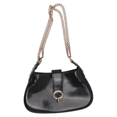 Shoulder-bag (Black) from Sandro Cotton, Leather